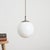 antique opaline pendant light globe – g an antique opaline glass pendant salvaged from an office in former czechoslovakia....