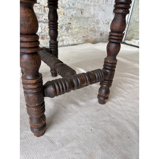 Vintage Spanish Revival Prayer Chairs With Red Velvet Upholstery – Pair For Sale In New York - Image 6 of 18