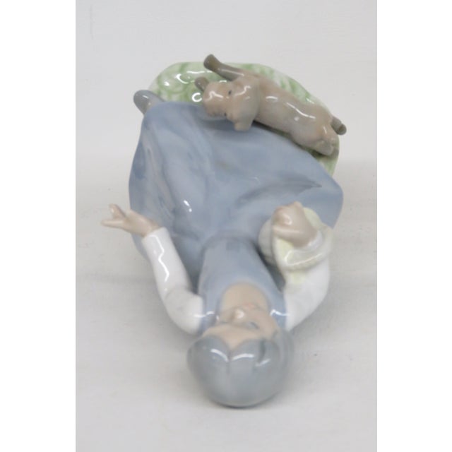 Ceramic Tenora of Spain Porcelain Girl With Basket and Dog Figurine 4643b For Sale - Image 7 of 14