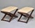 Early 20th Century French Stools or Benches With New Leather - Pair For Sale - Image 9 of 12