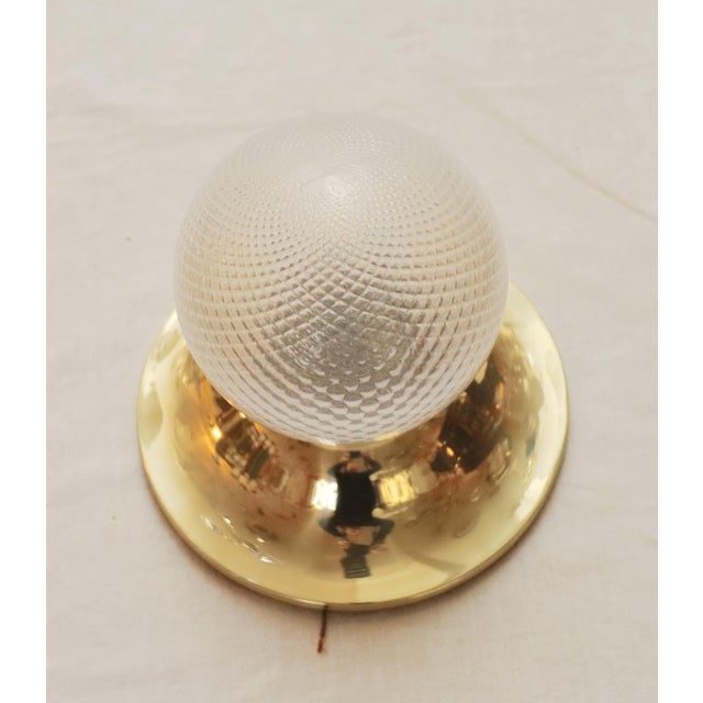 Metal Art Nouveau Brass Ceiling Lamp, 1890s For Sale - Image 7 of 8