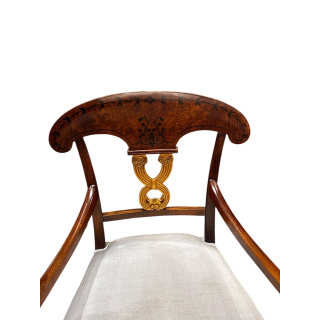 1970s 1970s Set of 2 - Chairs With Gold Accents For Sale - Image 5 of 6