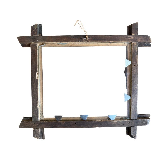 Cabin Black Forest Carved Wood Frame With Glass #100 For Sale - Image 3 of 3