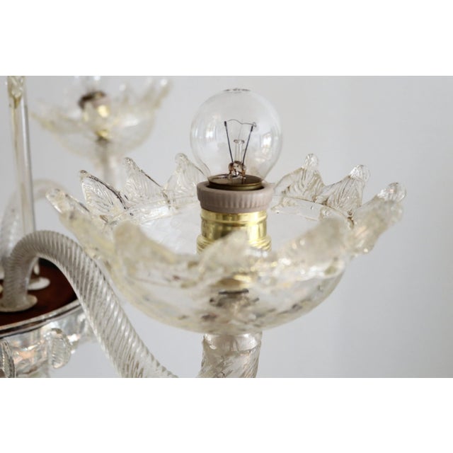 Italian Murano Glass Chandelier, 1950s For Sale - Image 10 of 18