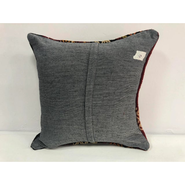 1970s Turkish Handmade Kilim Pillow Cover For Sale - Image 4 of 6