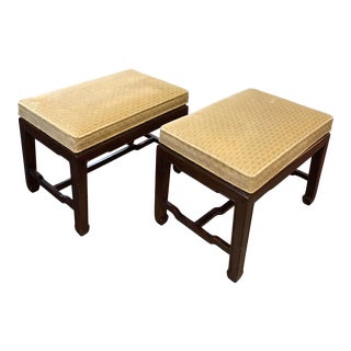 1960s Henredon Upholstered Benches/Ottomans - a Pair For Sale