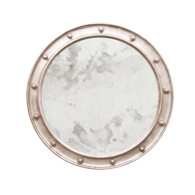 New special order item. Not vintage. Our large round antique mirror is the essential accent for your entry hall or...