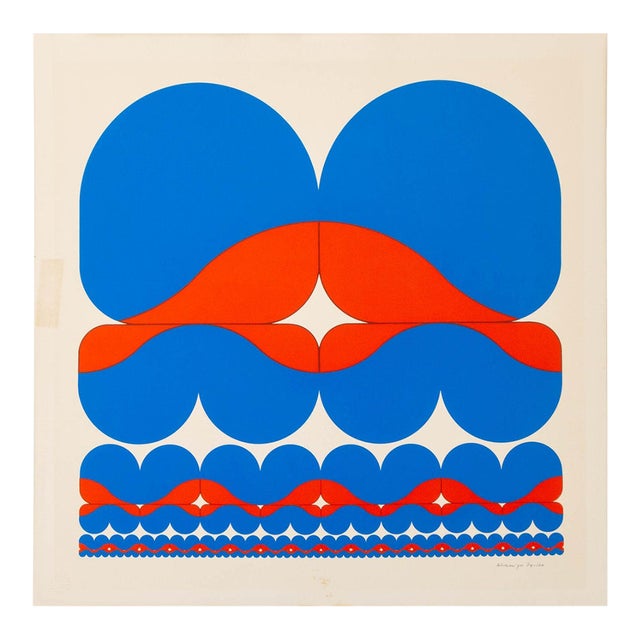 Ronald Abram Infinitesimale Constantes, Silkscreen in Colors, 1970 For Sale