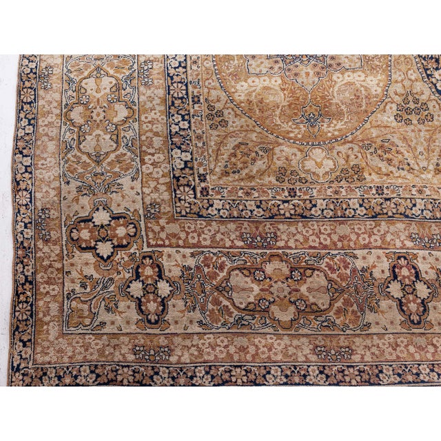Oversized Exquisite 1880s Antique Persian Kirman Rug For Sale - Image 4 of 9