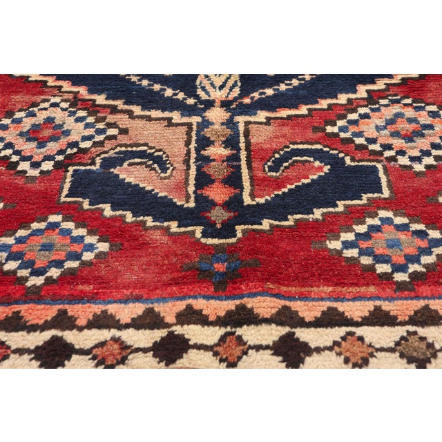 Mid 20th Century Vintage Persian Lori Rug - 04'10 X 07'05 For Sale - Image 5 of 9