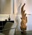 70" Large Mid 20th Century Thai Carved Teak Sculpture - Eternal Flame For Sale - Image 9 of 10