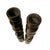 Vintage Tall African Elephant Carved Ebony Wood Candlestick Candle Holders For Sale - Image 4 of 5