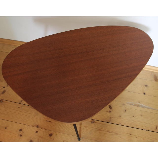 Mid-Century Modern French Mahogany Side Table, 1950s For Sale - Image 4 of 7
