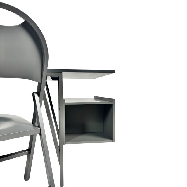 Desk and Chair Set fom Castiglioni, 1979, Set of 2 For Sale - Image 14 of 15