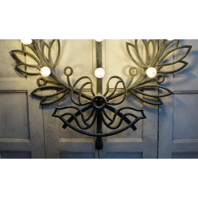 Copper Antique Copper Element Wall Light, 1900 For Sale - Image 8 of 12