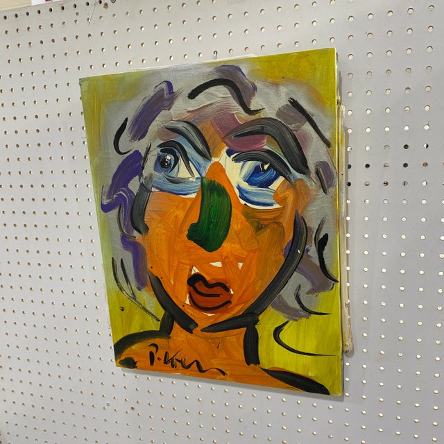 Abstract Vintage Abstract Portraiture; Original Artwork by Peter Robert Keil For Sale - Image 3 of 6