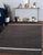 Brown 4x6 Violet Artistic Brown Kilim Open Field Modern Flatweave Wool Carpet Rug For Sale - Image 8 of 9