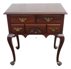 Late 1800s Queen Anne Legs Solid Mahogany Server Buffet 5603