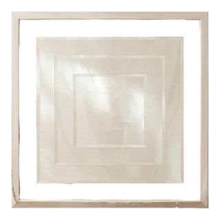 Vintage Hollywood Regency Layered Beveled Mirror For Sale