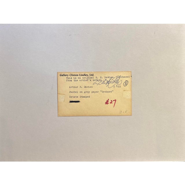 'Orchard Beneath Blue Sky', by Arthur Bowen Davies, New York Armory, Ashcan School, Asl, Aic, NYMoMA For Sale - Image 9 of 9