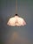 Art Deco pendant light in pleated mauve opaline glass, 1920s-30s. The pendant has been rewired and is compatible with a...
