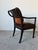 Antique French Neoclassical Carved Mahogany Armchair With Floral Needlepoint Upholstery For Sale - Image 10 of 13
