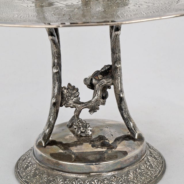Silver Victorian Silverplate Card Receiver Owls Derby Circa 1882 For Sale - Image 8 of 11