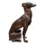 Large Metal Greyhound / Whippet Statue, Dog Sculpture or Heavy Doorstop for Dog Lovers, Ralph Lauren Style, Club Room or Traditional Decor For Sale