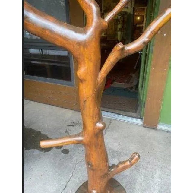1980s Rustic Log Hall Tree Hat Coat Rack Chairish