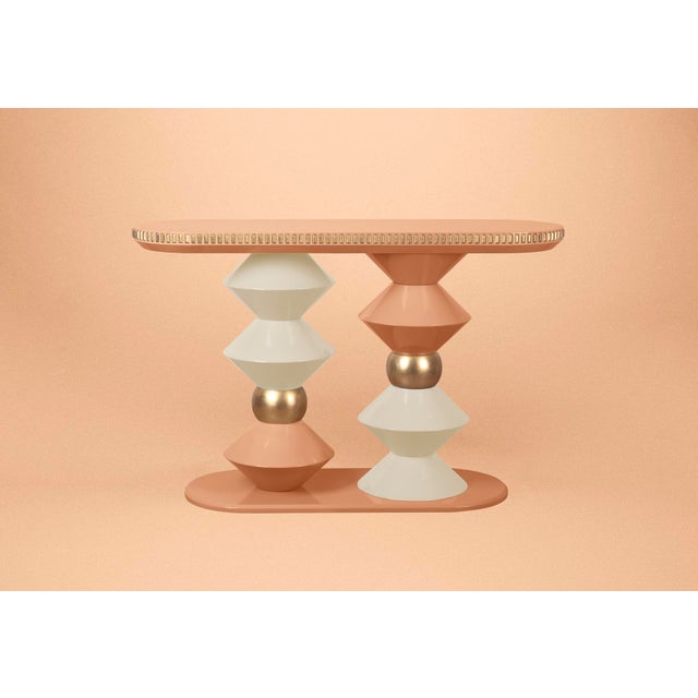 Blue Cortez Console Table by Malabar For Sale - Image 8 of 15