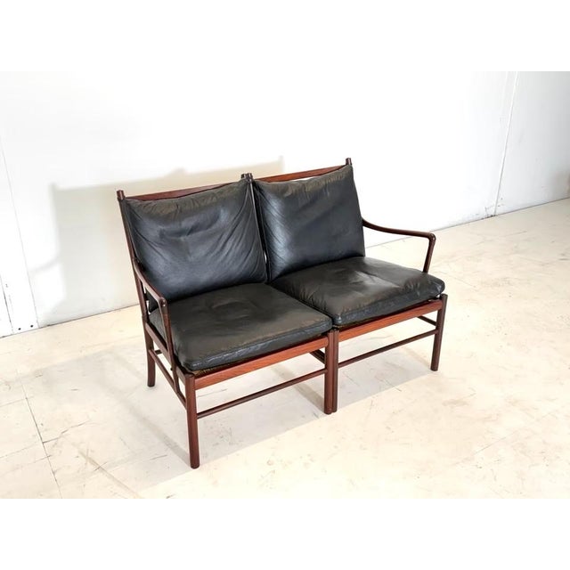 Mid-Century Modern Colonial Leather Sofa by Ole Wanscher for Poul Jeppesens Møbelfabrik For Sale - Image 3 of 15