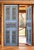 Mediterranean Hand-Carved Door in Distressed Blue With Ornate Floral Panels Custom Size Interior/Exterior For Sale - Image 6 of 18