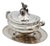 Hammered Silver Tureen with Tray For Sale