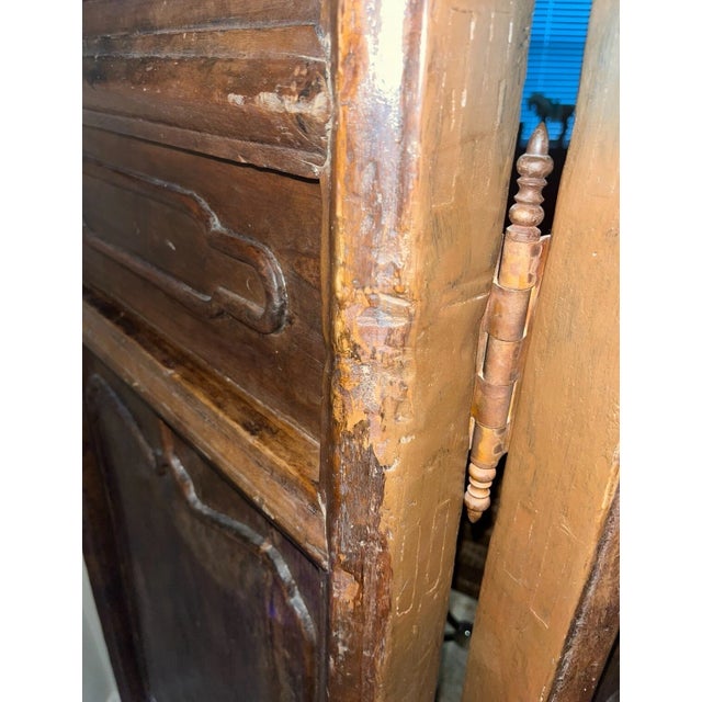 Pair of Antique Qing Chinese Carved Elm Wood Screens For Sale In Naples, FL - Image 6 of 6