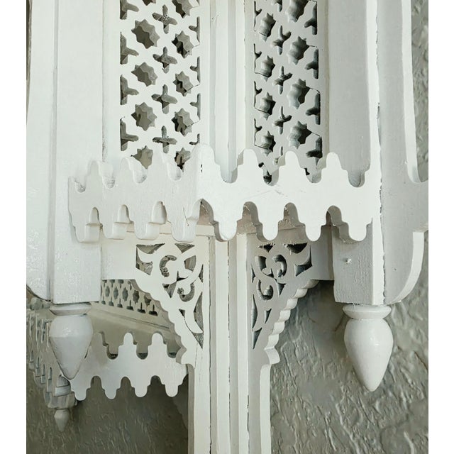 Moroccan Handcrafted Wall Shelf, White 2 For Sale - Image 10 of 10