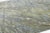 Modern Abstract Rug – Hand-Tufted Wool & Viscose – Blue, Gold, and Grey For Sale - Image 4 of 10