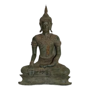 Vintage Thai Bronze Seated Buddha