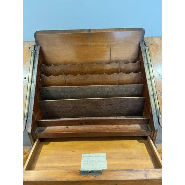 Wood Victorian Mahogany Stationary Box, 1860s For Sale - Image 7 of 8