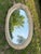 Beautiful Vintage 1970s/1980s Hollywood Regency Oval Wall Mirror. For Sale - Image 4 of 5