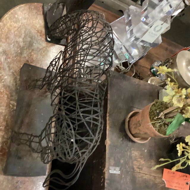 Mid Century Iron Horse Sculpture For Sale - Image 4 of 7