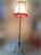 French rustic wrought iron style floor lamp, medieval brutalist. Rewired and retains its original 1960s patina. Light...