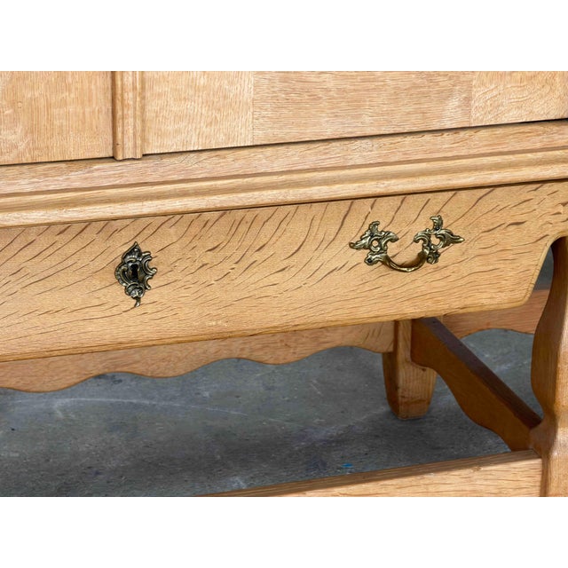 Vintage Danish Oak Sideboard by Henning Kjærnulf, 1960s For Sale - Image 14 of 17