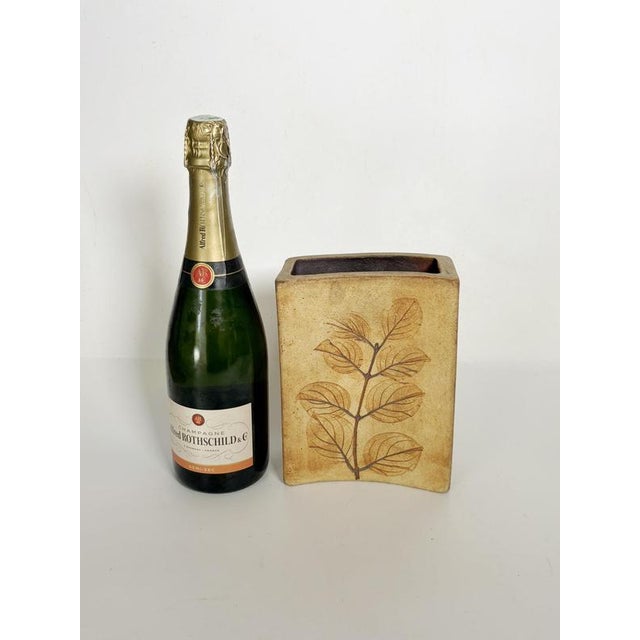 Brown Pottery Vase, France, 1960s For Sale - Image 3 of 10