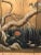 Vintage Japanese Four Panel Byobu Screen: Mandarin Ducks by Snowy Pond in Early Spring For Sale - Image 9 of 12