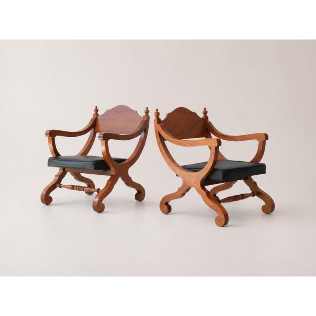 Clara Porset Pair of Campeche Chairs For Sale - Image 4 of 9