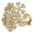 Syna Yellow Gold Flower Bunch Ring with Diamonds For Sale