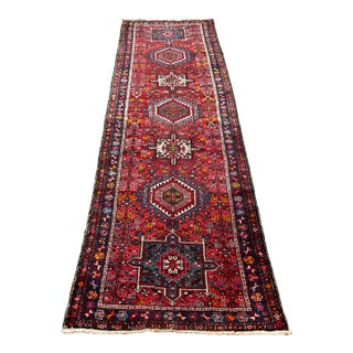 3ft 1in × 10ft 10in Karajeh Heriz Persian Rug, Circa 1930's For Sale