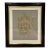 Trowbridge Framed Metallic Gold & Silver Embroidery on Linen, 2006 For Sale