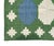 Casa Cosima Handmade Woolen Dhurrie Runner, Moss Green, White and Sky Blue Swedish Tile Runner- 3.5'x10' For Sale - Image 4 of 13