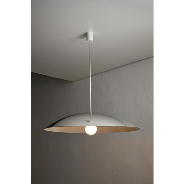 Gold Chrome Dome Pendant Lamp attributed to Fog & Mørup, 1970s For Sale - Image 8 of 10